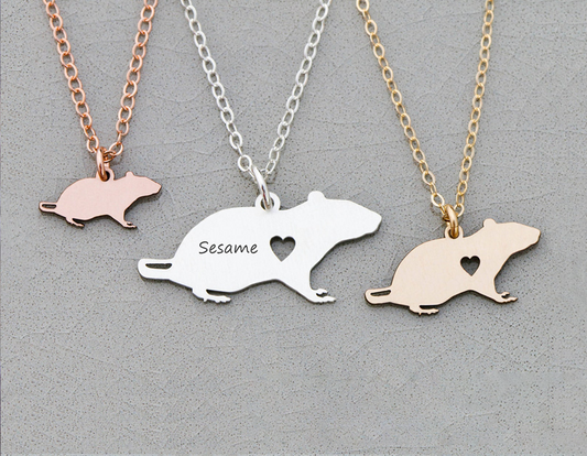 シルエットネックレス 名入れ 05 - デグー