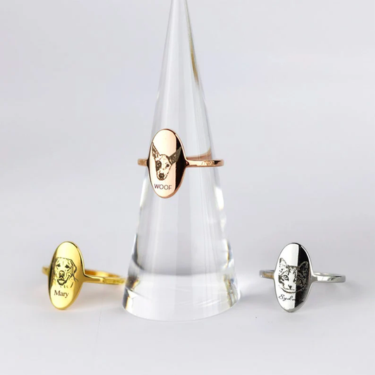 写真でつくるオリジナルリング01(プレート彫刻)