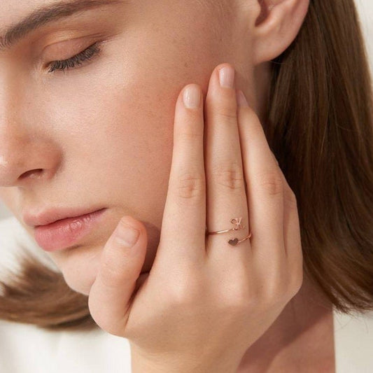 イニシャルリング08(ハート)