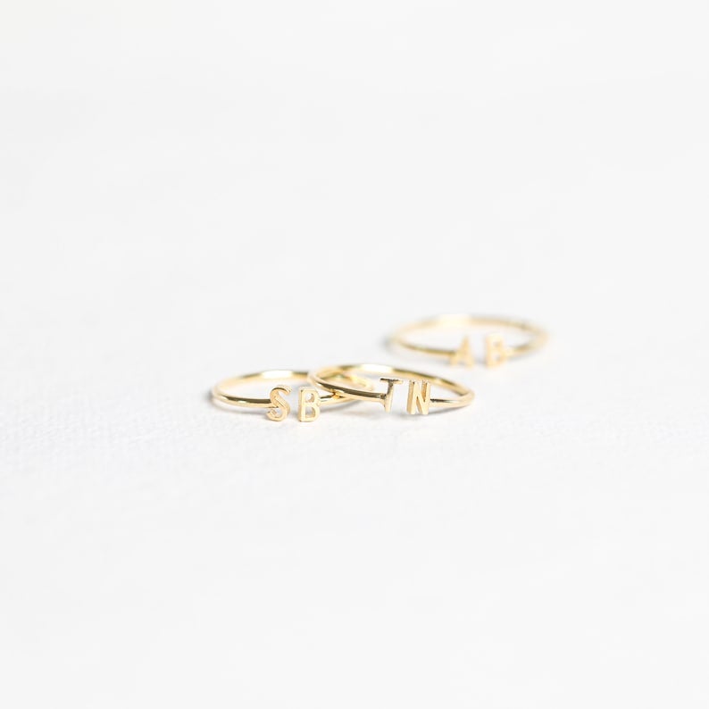 イニシャル指輪•リング 09