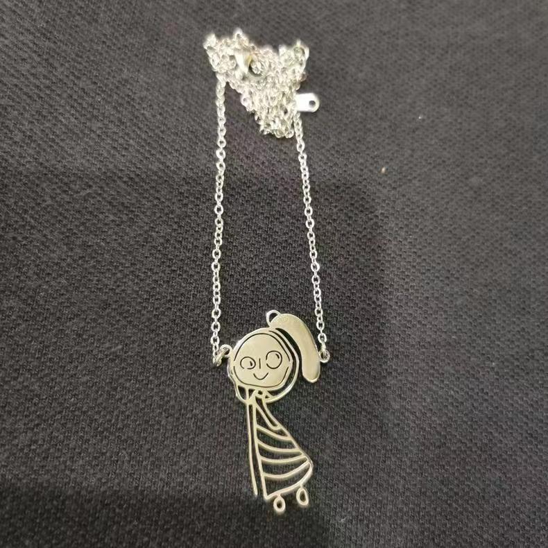 手書き文字やイラストでつくるネックレス – kurita jewelry