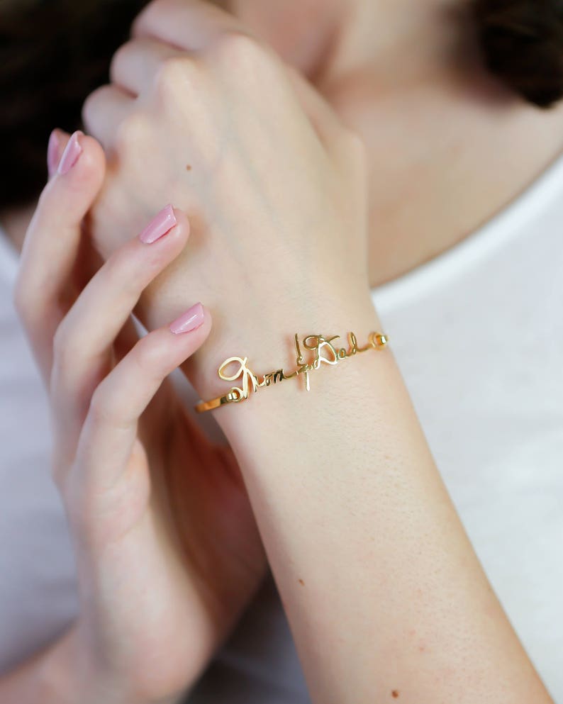 手書きのメッセージがそのままバングルに – kurita jewelry